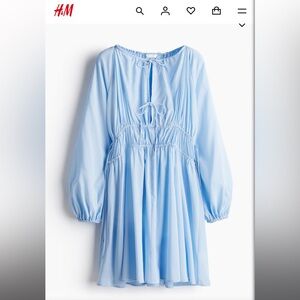H&M light Blue Long Sleeve Dress